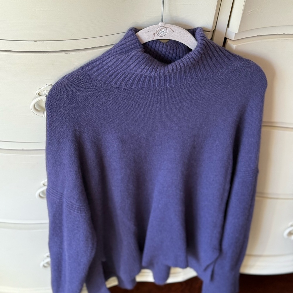 J Crew Vibrant Blue Turtleneck